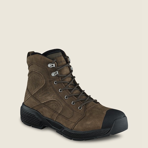 Botas de Trabajo Red Wing Hombre Verde Oscuro Oliva - Exos Lite - 6-Inch Waterproof Soft Toe - 102-D